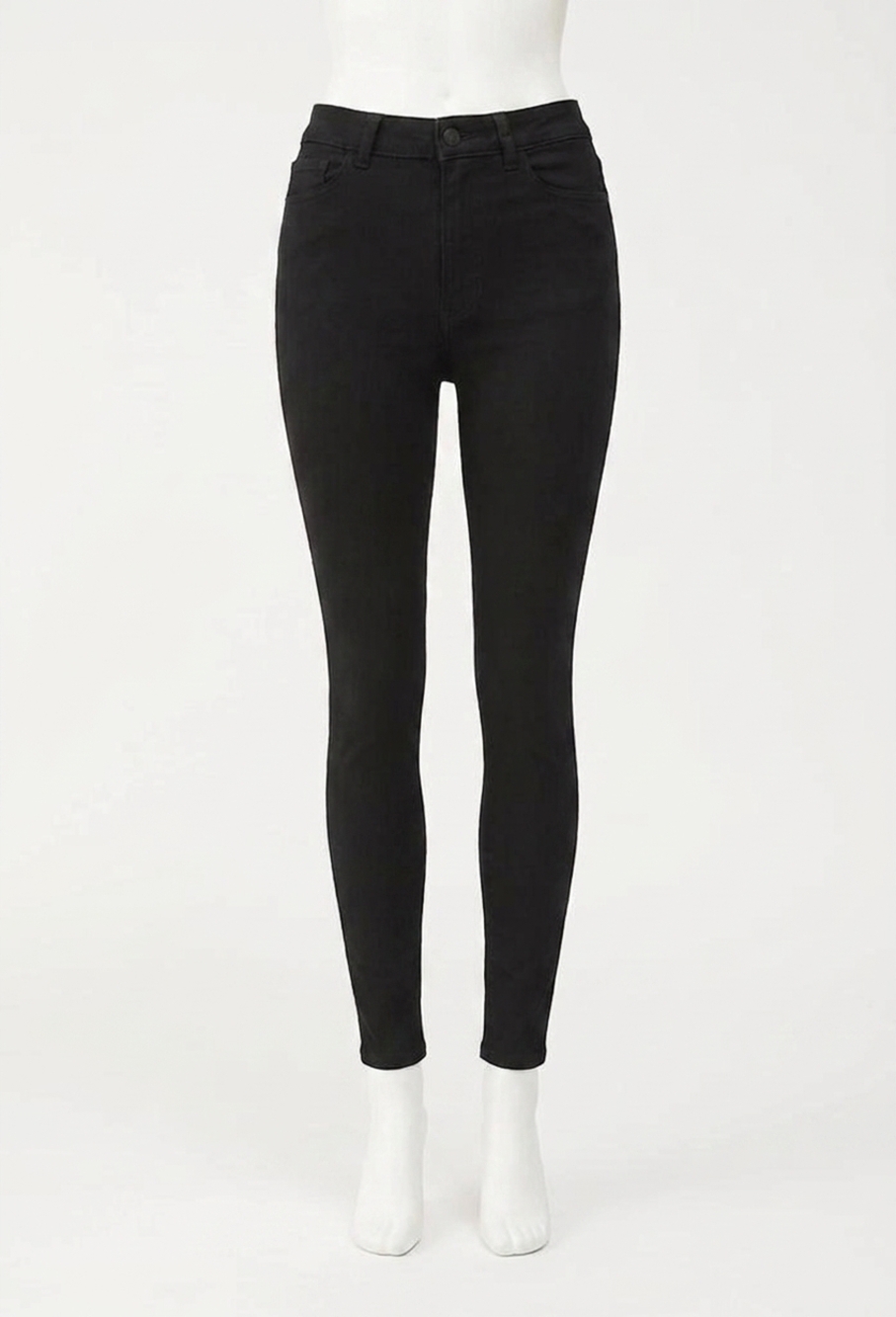 NEW DL1961 - WOMEN'S farrow ankle high rise instasculpt skinny jeans in hail